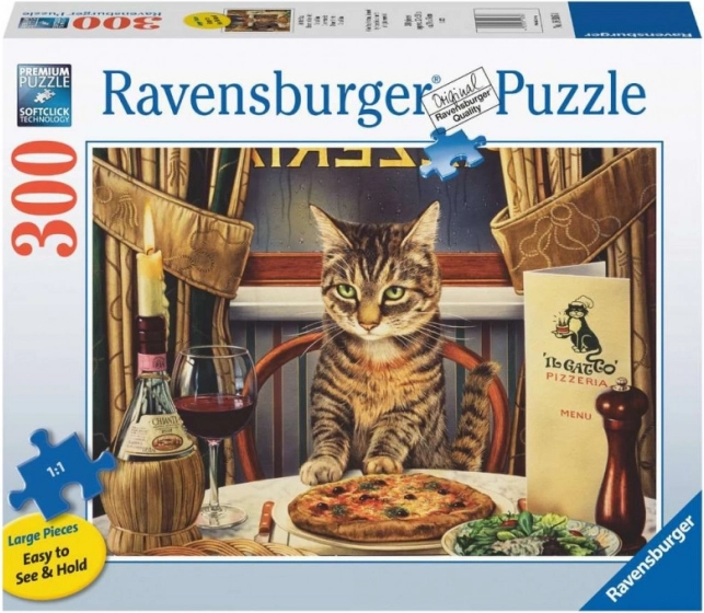 Puzzle 2D Veľký Formát - Večera o samote 300 dielikov