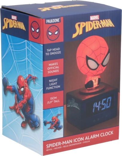 Marvel Spider-Man ikonický budík s nočným svetlom