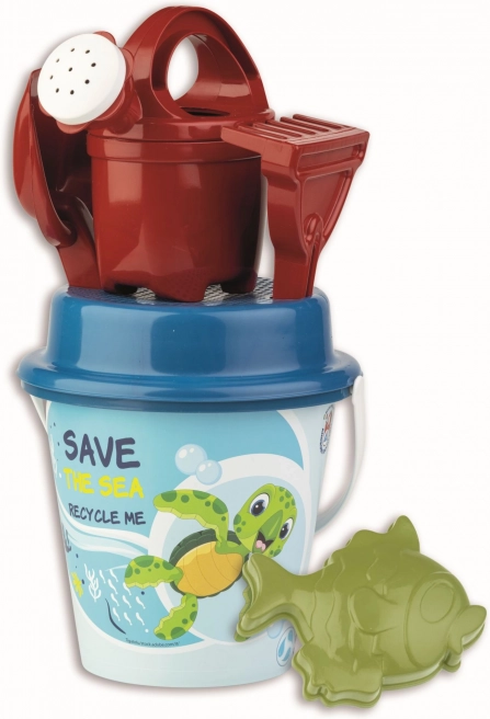 Androni sada na piesok oceán z recyklovaných materiálov
