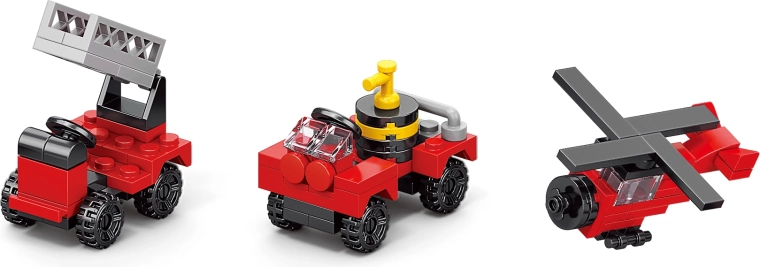 Postavte 12 rôznych hasičských vozidiel