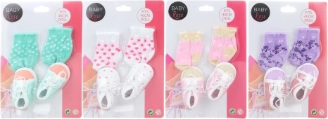 Ponožky a topánočky pre bábiky 40 cm