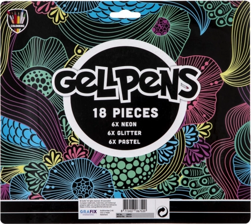 Sada gélových pier 18 ks