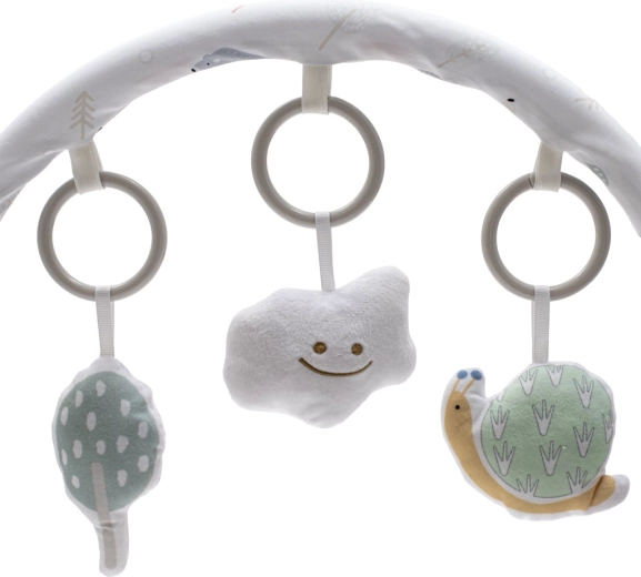 Hrazdička s hračkami pre zmyslovú stimuláciu