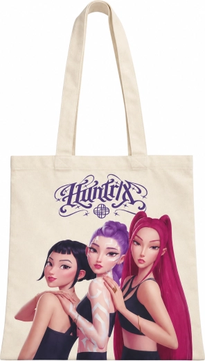 Nákupná taška K-Pop Demon Hunters HUNTR/X krémová
