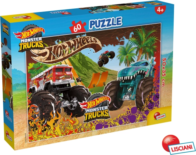 Hot Wheels puzzle s 60 dielikmi 50 × 35 cm