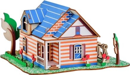 Drevené 3D puzzle Vila vo Fontainebleau