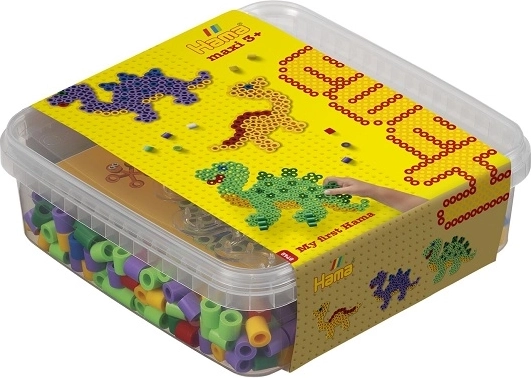 Hama Maxi zažehlovacie korálky – sada dinosaurus (600 ks)