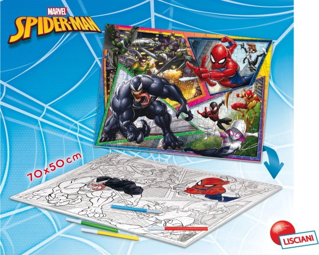 Obojstranné podlahové puzzle Spider-Man, 150 dielikov