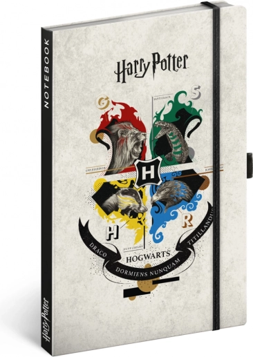 NOTIQUE zápisník HARRY POTTER, linajkovaný, 13 × 21 cm