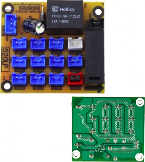 Elektronická doska rozvádzač svetiel pre akumulátorové vozidlá