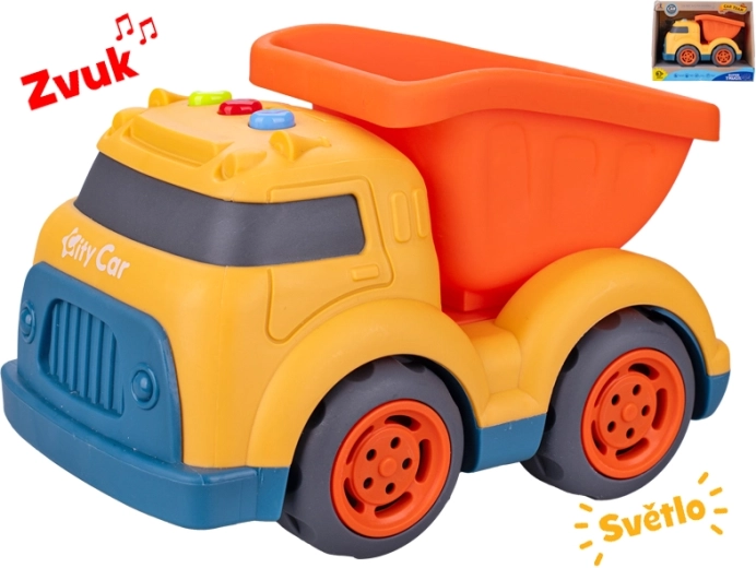 Detské stavebné auto so svetlom a zvukom 17 cm