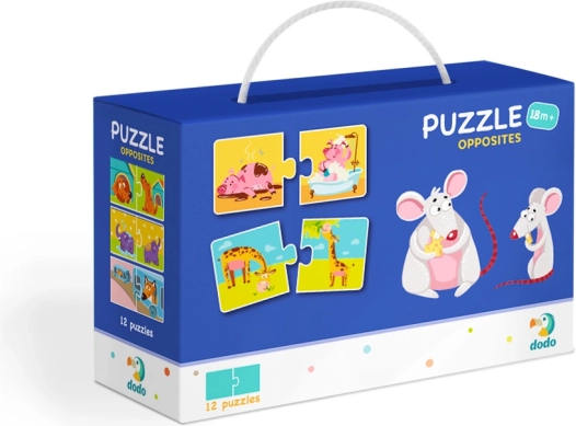 DODO puzzle Protiklady pre deti 12 dvojíc