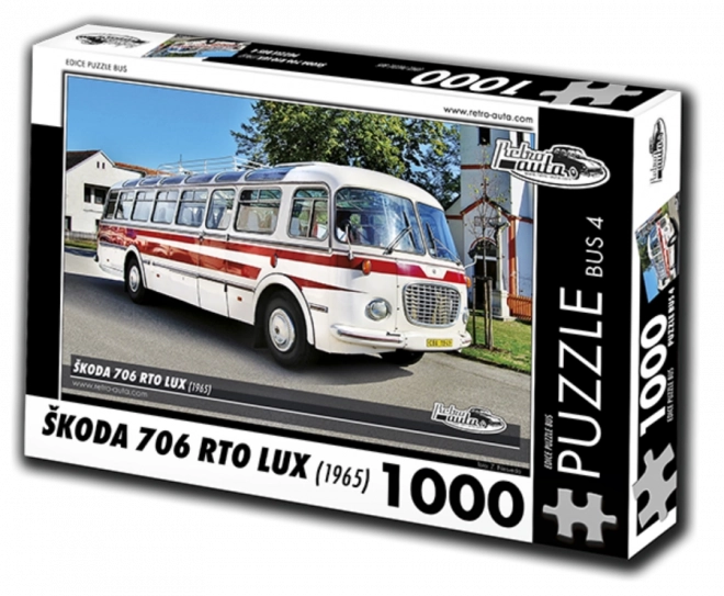 Puzzle Retro-autá Škoda 706 RTO LUX autobus 1000 dielikov