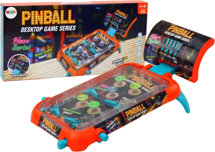Stolný pinball s LED svetlami a digitálnym skóre