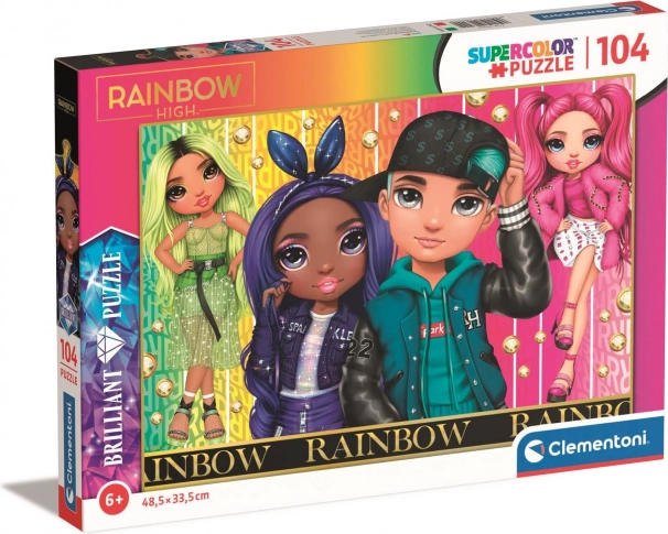 Clementoni puzzle Dúhový High: Jade, Krystal, River a Stella 104 dielikov