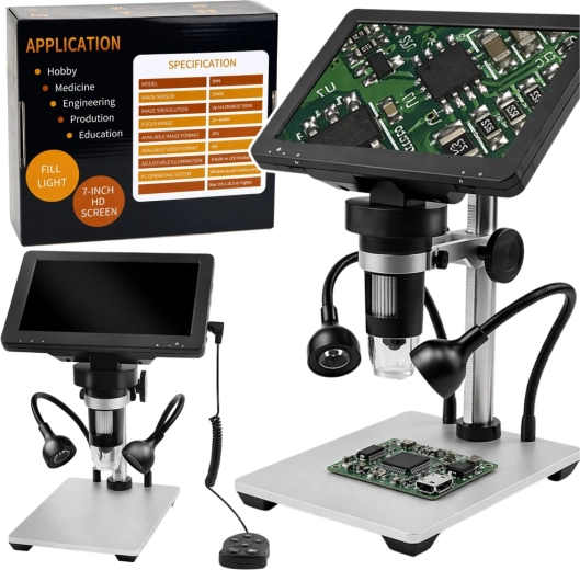 Digitálny vzdelávací mikroskop so 7" LCD displejom a 1200× zväčšením