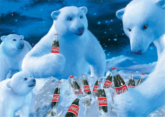 Puzzle Coca Cola Polárni medvede 1000 dielikov