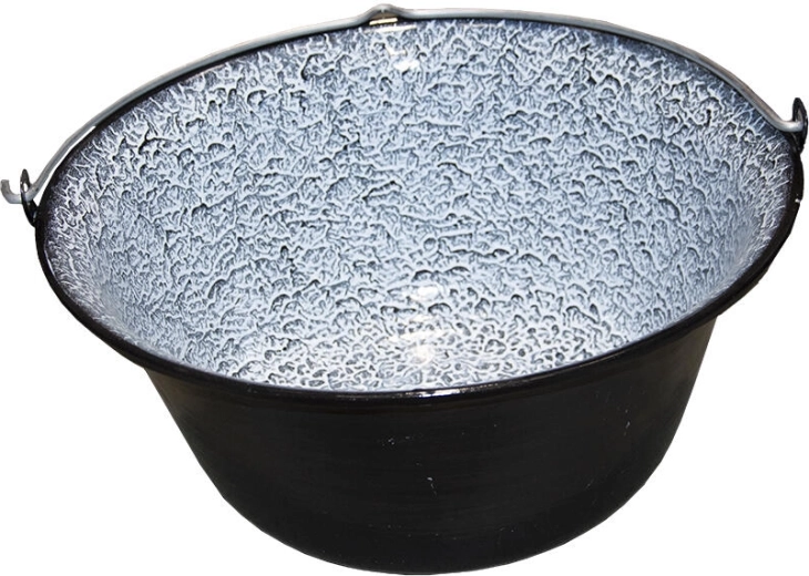 Smaltovaný kotlík 14 l čierny