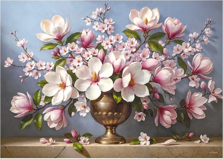 Cherry Pazzi puzzle Magnóliová elegancia 1000 dielikov