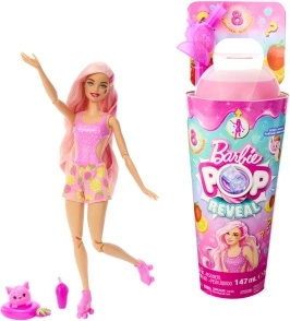 Barbie pop reveal ovocný nápoj – ružovovlasá blondínka