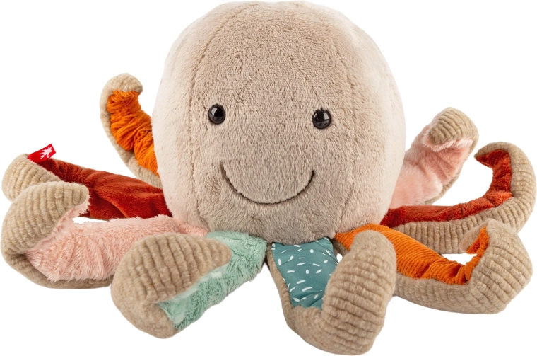 Sigikid prvá plyšová chobotnica patchwork 26 cm