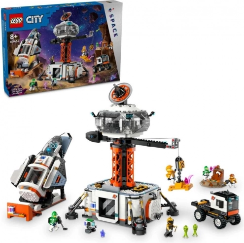 Lego City vesmírna stanica a štartovacia plošina rakety