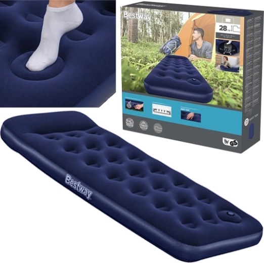 Nafukovací matrac Bestway s integrovanou pumpou 185 × 76 × 22 cm