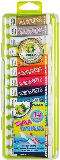 Tempery Jolly - 12 farieb + strieborná a zlatá
