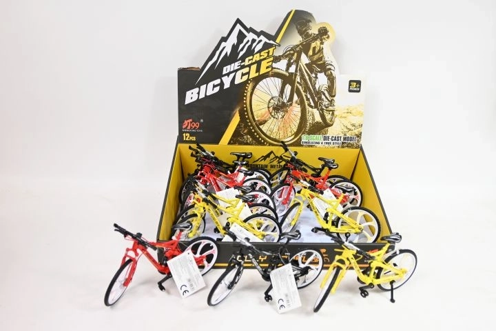 Miniatúrny motokrosový bicykel z kovu 19 cm – 1 kus