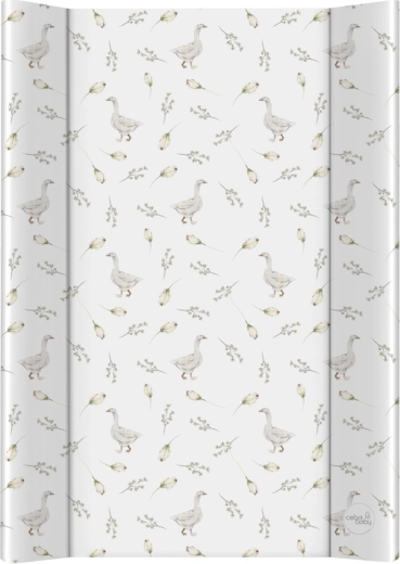 Ceba baby mäkká prebaľovacia podložka s bočnými hranami Basic Goose 50 × 70 cm