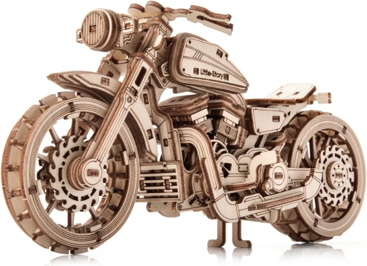 Little Story 3D drevená skladačka motocykel Speedtail