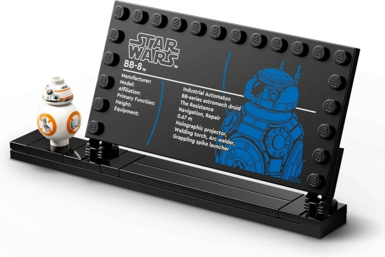 Zberateľský stojan s informačnou tabuľkou