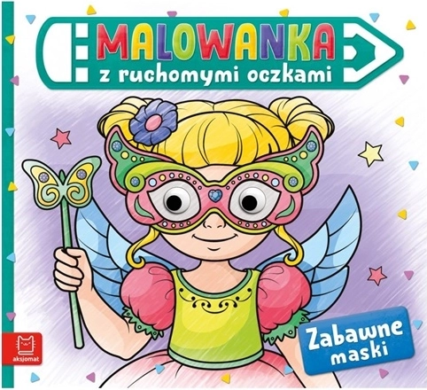 Zábavné omaľovánky s pohyblivými očami – masky