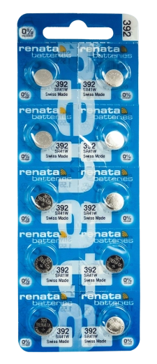 Renata SR41W 392 gombíková batéria do hodiniek 1,55 V 45 mAh, balenie 10 ks