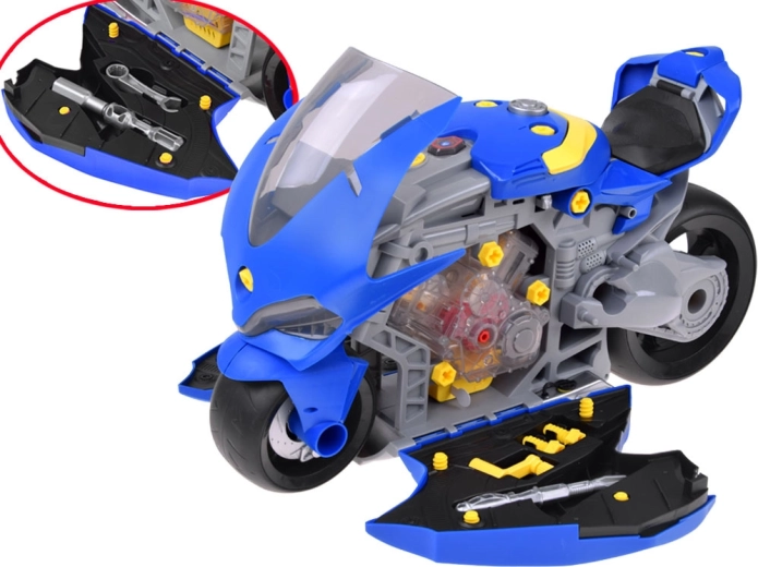 Vyberateľný motor s pohyblivými časťami