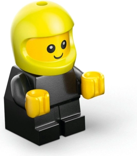 Minifigúrka hasiča pripravená do akcie
