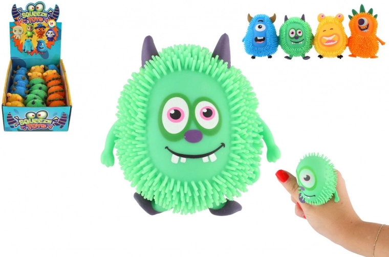 Antistresová silikónová príšerka naťahovacia a mačkacia 9 cm