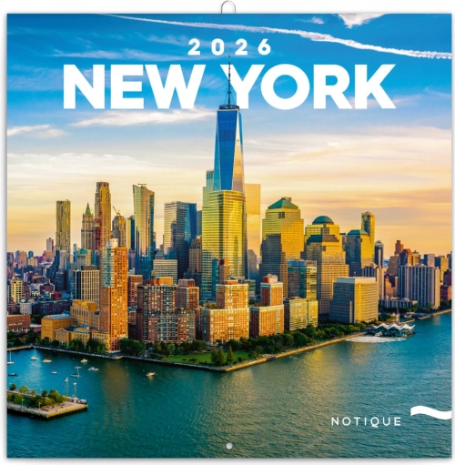 Poznámkový kalendár New York 2026