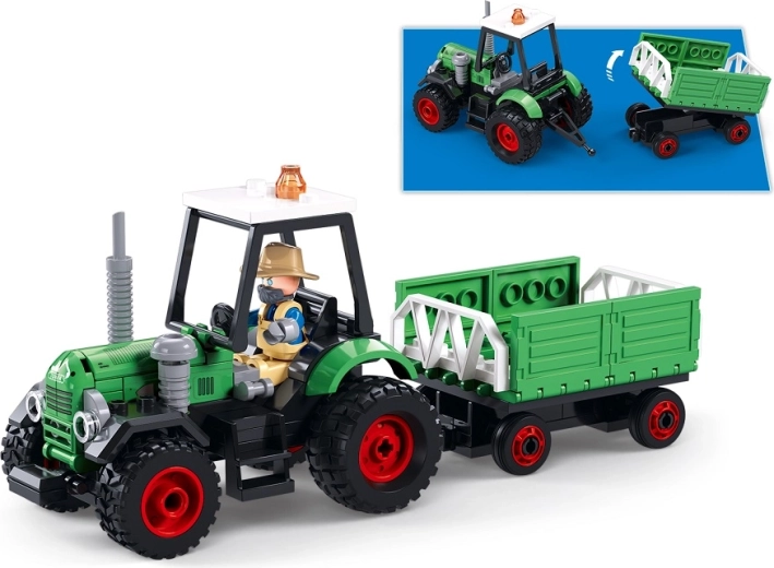 Traktor s prívesom na farmársku hru