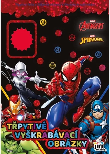 Trblietavé vyškrabávacie obrázky Marvel