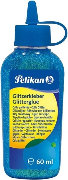 Glitrové lepidlo PELIKAN 60 ml tyrkysové