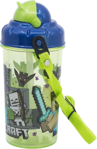 Detská fľaša so slamkou Minecraft Core24, 465 ml