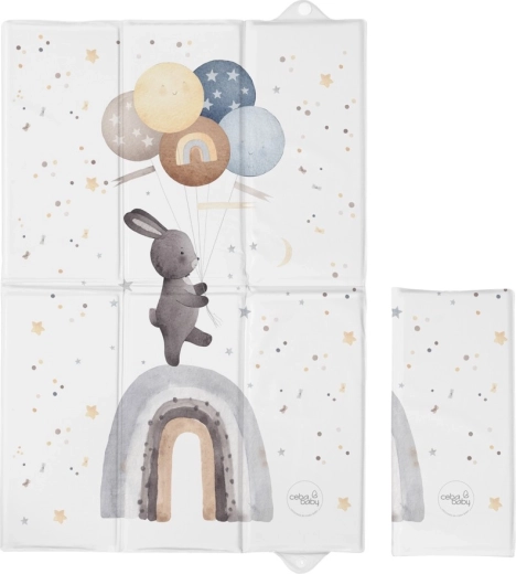 Ceba baby cestovná prebaľovacia podložka basic rainbow walk 60 × 40 cm