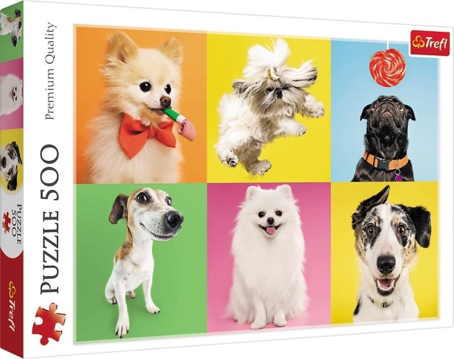 Puzzle Psy Koláž 500 dielikov - Trefl