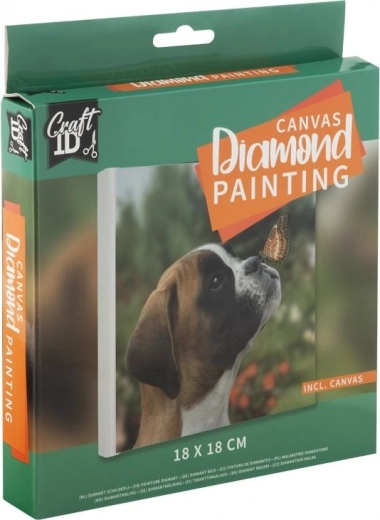 Grafix Diamantové maľovanie Šteniatko 18x18 cm