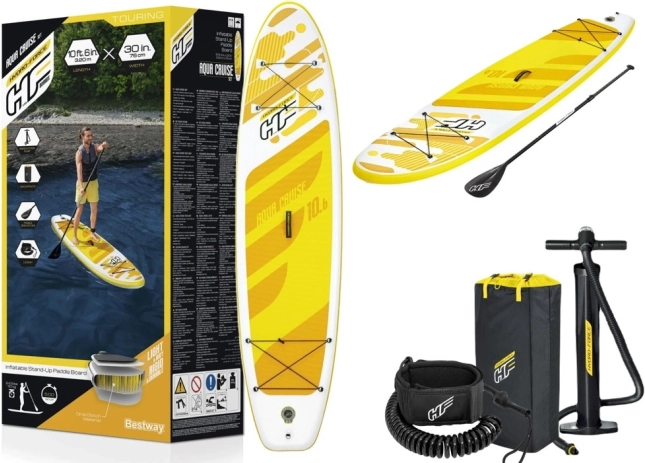 Nafukovací paddleboard Hydro-Force žltý 320 x 76 x 12 cm