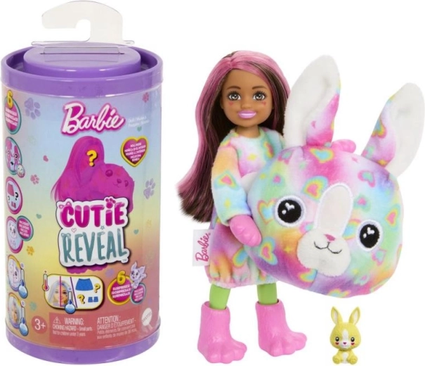 barbie cutie reveal chelsea farebné sny – prekvapenie s maznáčikom a meniacimi sa farbami