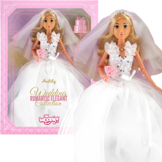 Bábika Woopie Royal Lily nevesta 30 cm so svadobnými doplnkami