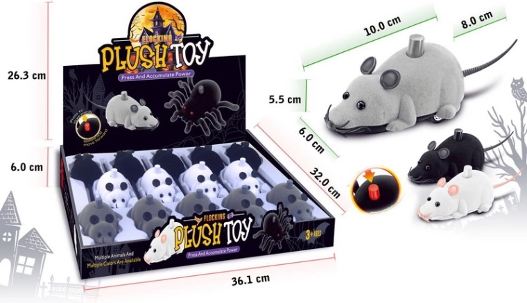 Jazdiaca myš 10 cm – interaktívna hračka