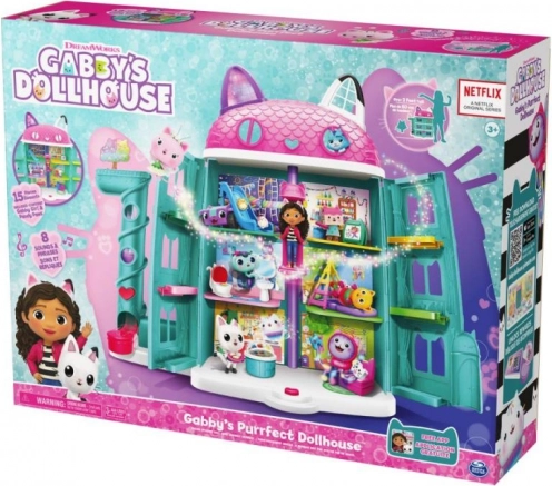 GABBY mačací domček – Purrfect Dollhouse so svetlami a zvukmi